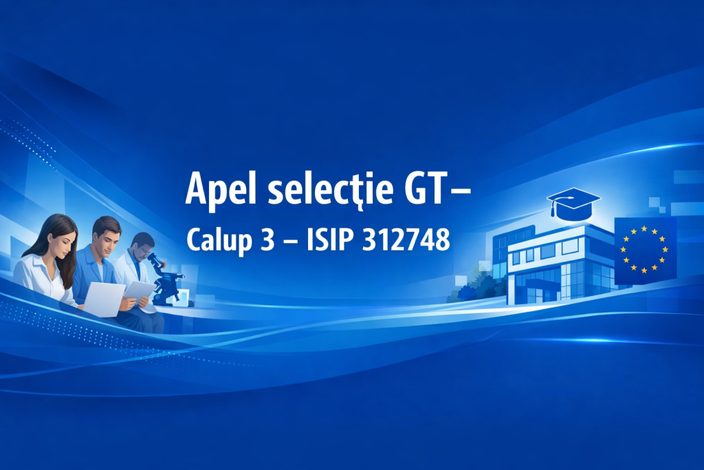 Apel selecție GT – Calup 3 – ISIP 312748