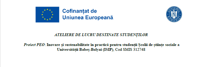 Atelier 3. Sustenabilitatea și Obiectivele de Dezvoltare ale Mileniului